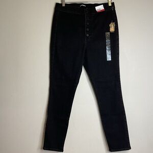 Express Women Black Wash Ankle Legging‎ Super High Rise Size L